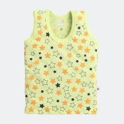 BUMZEE Infant Boys Pack Of 3  Printed Basic Innerwear Vests image 3