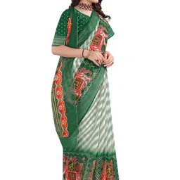 Kemza Pack Of 2 Striped Printed Embroidered Saree image 5