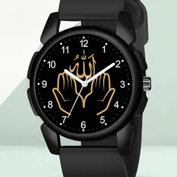 CSAMON Men Dial & Straps Round Reset Time Analogue Watch J16BLK Islamic NUM03 BLK804-picture-31