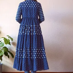 Anni Designer Floral Printed Tiered Anarkali Kurta With Trousers & Dupatta image 2