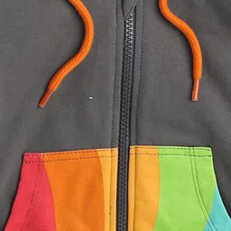 BUMZEE Boys Solid Hooded Cotton Sweatshirts image 4