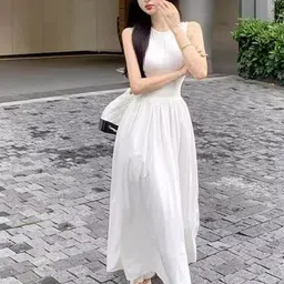 StyleCast Women Round Neck A-Line Maxi Dress-picture-14