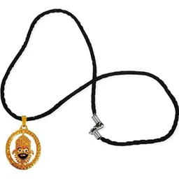 Utkarsh Gold-Plated Oval Pendants with Chains image 4