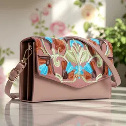 Exotic Embroidered Sling Bag With Shoulder Strap-picture-30