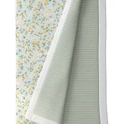 Portico Green & White Floral Printed Cotton Microfibre AC Room 300 GSM Double Bed Dohar image 3