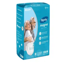Dignity Set Of 8 Magna Adult Diapers- M- 10 Diaper Each image 5