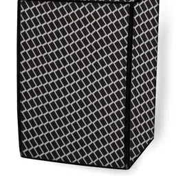 The Furnishing Tree Washing Machine Cover Check Grey Compatible for LG 8 Kg Front Loading FHV1408ZW image 4