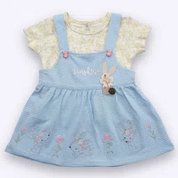YK x Nice Kidz Girls Floral Printed Fit & Flare Dress-image-4