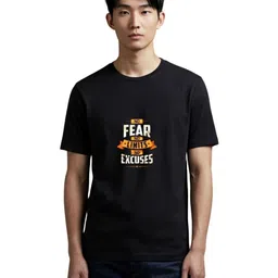 PULP No Fear No Limits No Excuses Printed Pure Cotton T-shirt image 1