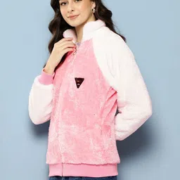 The Roadster Lifestyle Co Woolen Mock Collar Party Wear Jacket image 3