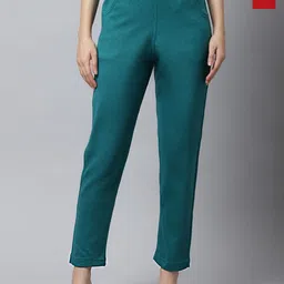 Valles365 by S.C. Women Pack Of 2 Mid-Rise Flat-Front Regular Trousers-picture-11