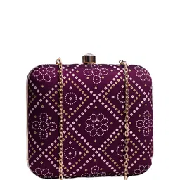 ARTKLIM Printed Box Clutch image 2