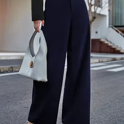 TOOCHKI Women Relaxed Straight Leg High-Rise Parallel Trousers-image-22