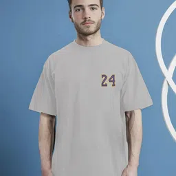 Moda Rapido Men Printed Applique T-shirt image 4