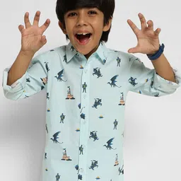 Somersault Boys Opaque Printed Party Shirt image 1