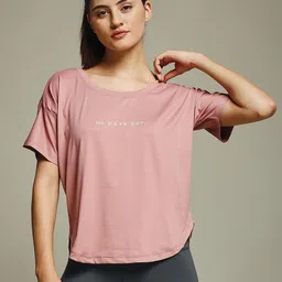 MKH Women Dri-FIT Typography Printed Round Neck Relaxed Fit T-shirt-picture-23