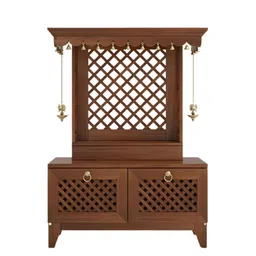 DZYN Furnitures Pravaha Brown Wooden Floor Home Temple-picture-26
