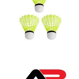 ab fitness Double Shaft Badminton Racket Set of 2 Piece with 3 Piece Nylon Shuttles Black Strung Badminton Racquet image 3
