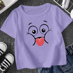 FIONAA TRENDZ Kids Purple Tshirts-image-28