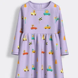 Orange Sugar Print Fit & Flare Dress-picture-25