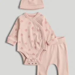 mothercare Girls Printed Long Sleeves Pure Cotton Baby Apparel Gift Set-picture-47