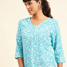 NEESH Floral Printed Pure Cotton Kurti-picture-38