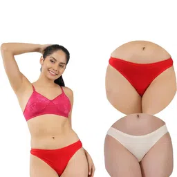 ORLIZEA Pack of 2 Women Low-Rise Cotton Blend Thongs-picture-30