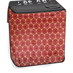 The Furnishing Tree Maroon PVC Washing Machine Cover-picture-13