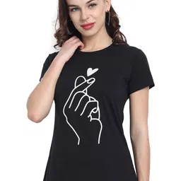 Moda Rapido Women Printed Bio Finish Applique T-shirt-picture-19