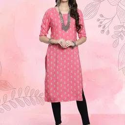 Ethnic basket Women Pack Of 2 Multicoloured Crepe Kurtas image 2