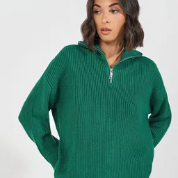 Styli Women Self Design Pullover Sweaters-image-74