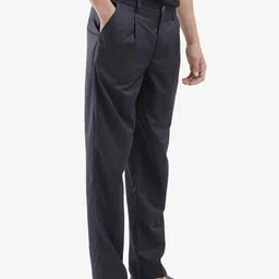 RARE RABBIT Men Tailored Loose Fit Pleated Trousers image 3