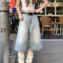 StyleCast Women High-Rise Denim Denim Shorts-picture-34