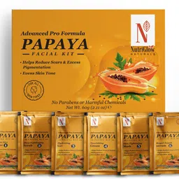 Advanced Pro Formula Papaya Facial Kit For Even Skin Tone, Excess Pigmentation & Helps Reduce Scars(60gm) 60 g-image-18