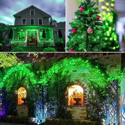 ap source 40 LEDs 12 m Green Steady Bulb Rice Lights image 3