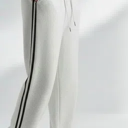 dockstreet Men Solid White Track Pants-picture-38