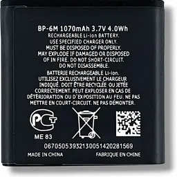 Lynacz Original Mobile Battery For Nokia BP-6M 6233 6280 6288 9300 N73 N93 3250 9300 9300i image 2