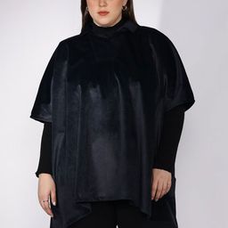LetsDressUp Women Black Suede Poncho-picture-36