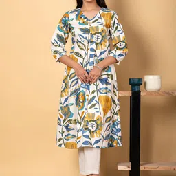 Readiprint Women Floral Printed Empire Kurta with Trousers-picture-20