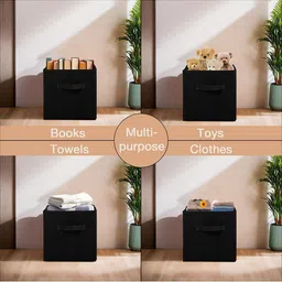 Kuber Industries Black 6 Pieces Durable Multi-Utility Organisers image 2