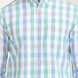 Indian Terrain Men Classic Slim Fit Checked Shirt image 3