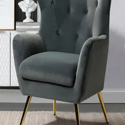 DOE BUCK Grey Solid Crisbel Lounge Chair-picture-11