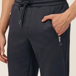Monte Carlo Men Mid-Rise Track Pants With Paneled Detail image 5