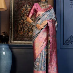 Dori Woven Design Zari Banarasi Saree-picture-19