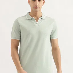 United Colors of Benetton Men Solid Polo Collar Cotton T-shirt-picture-34