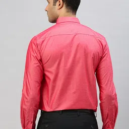 Ramraj Men Spread Collar Solid Formal Shirt image 4