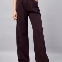 Orchid Blues Women Flared High-Rise Slash Knee Jeans-image-67