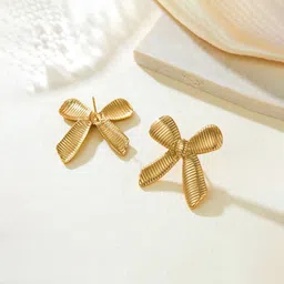 Designs & You Stainless Steel Gold-Plated Geometric Studs image 5