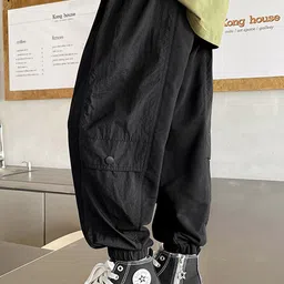 LULU & SKY Boys Tapered Fit High-Rise Joggers Trousers image 5