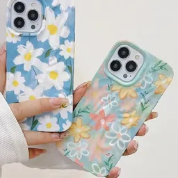 CASE CREATION iPhone 16 Pro Max 3D Trendy Rainbow Flower Back Case image 3